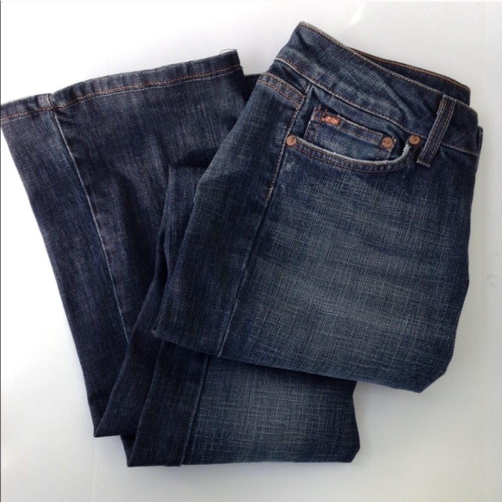 Joe's Denim Blue Jeans Button Front Zip Fly Sz 28 Pockets Womens